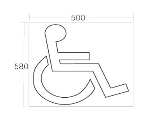 장애인휠체어마크 500*580